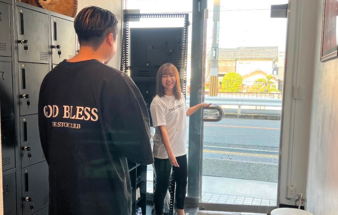 ジムに来店している様子